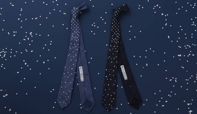 ネクタイ　ネイビー、ブルー各1万500円