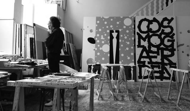 <strong>黒田アキ『宇宙庭園＝コスモガーデン』＋小篠弘子</strong>　黒田アキのアトリエにて　©KHギャラリー銀座