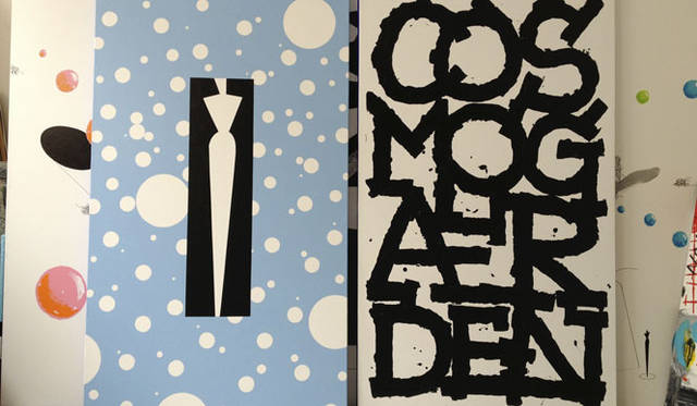 <strong>黒田アキ『宇宙庭園＝コスモガーデン』＋小篠弘子</strong>　黒田アキのアトリエにて　©KHギャラリー銀座