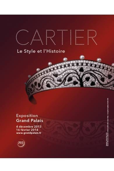 <strong>Cartier｜パリにて『カルティエ、スタイルと歴史』展が開催</strong><br /><br />展覧会のポスター<br /><br />