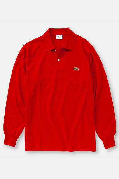 ラコステホワイトポロシャツピーターサヴィルPeter Saville 変わりワニ ラコステより新ロゴ”クレイジーなワニ”の限定ポロシャツ