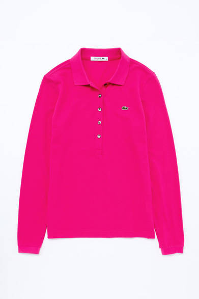 <strong>LACOSTE｜ラコステ　この冬もポロシャツを選ぶなら、やっぱりラコステ</strong><br /><br />長袖ポロシャツ レディス 1万185円