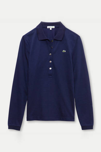 <strong>LACOSTE｜ラコステ　この冬もポロシャツを選ぶなら、やっぱりラコステ</strong><br /><br />長袖ポロシャツ レディス 1万185円