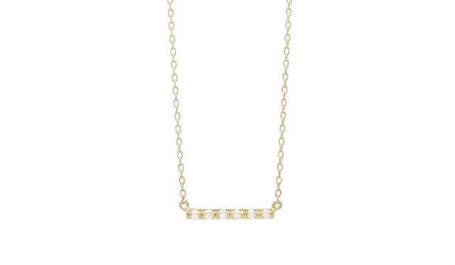 <strong>AHKAH｜伊勢丹新宿本店にてクリスマススペシャルイベント開催</strong>　リッジネックレス　K18YG／ダイヤモンド　4万2000円　（伊勢丹ステージ限定商品）