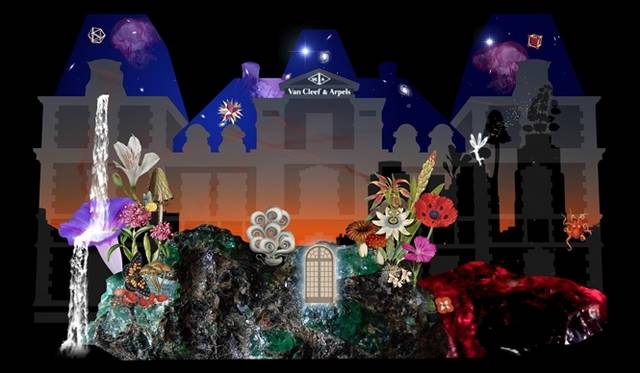 <strong>Van Cleef＆Arpels｜ヴァン クリーフ＆アーペルがプロジェクションマッピングを実施</strong>　©Hugues Reip　