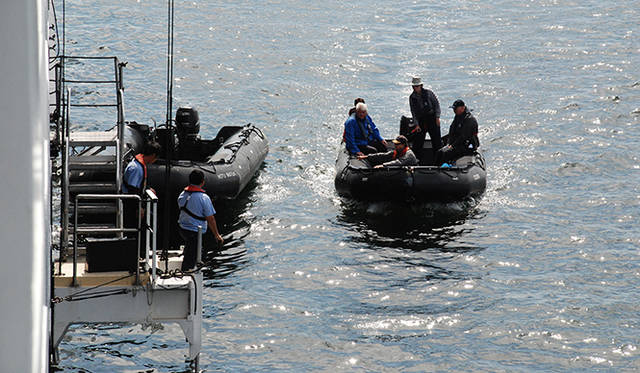 <strong>特集｜ボルドーから英国海峡へ！　探検船で“ラグジュアリーな冒険”を満喫</strong>　軍事用に開発された耐久性の高いゾディアックボートを8艇付帯。小さな入り江などに接岸できるため、南極や北極などで威力を発揮する。今回もキュベロン寄港で活躍
