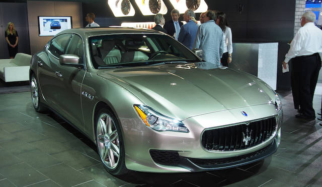 イタリアンスーパーカーメーカーの欠席はさびしい限りだが、そのなかでもマセラティはかなり大きなブースを構え、ひとり気を吐いていた