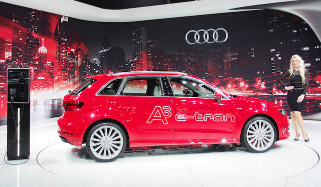 東京モーターショーでもワールドプレミアされた「アウディ A3 スポーツバック eトロン」