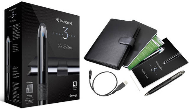 <strong>SoftBank BB｜ソフトバンクBB </strong>　デジタルボールペン「Livescribe 3 smartpen」<br>「Livescrive 3 smartpen ProEdition（1年間のEvernote使用権付き）」2万4800円