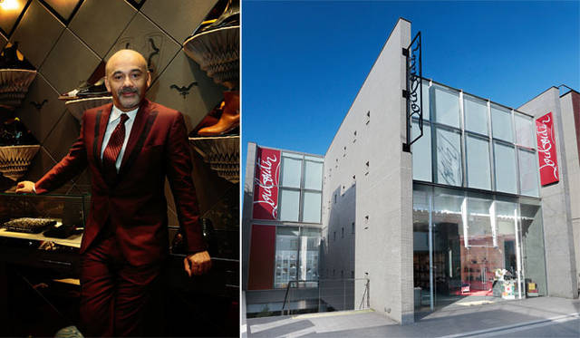 <strong>Christian Louboutin｜クリスチャン ルブタン</strong>　「クリスチャン ルブタン 青山」　左／クリスチャン ルブタン氏