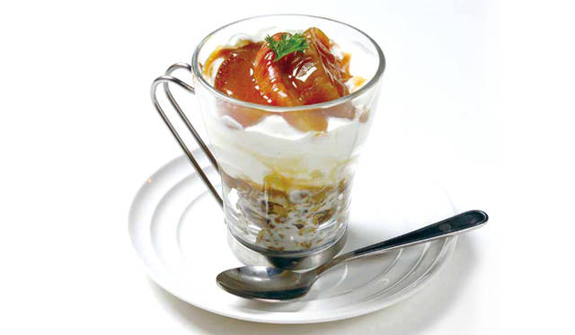 「キャラメルシナモンアップル＆バニラジェラートのアールグレイグラノーラ」 550円