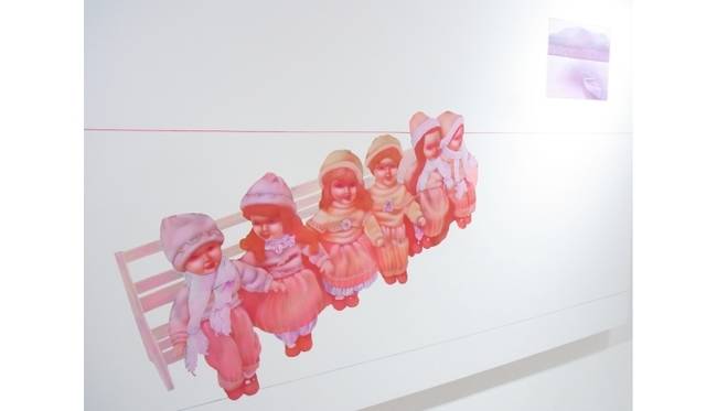 <strong>ART｜気鋭のアーティストによる新作展『大矢加奈子-庭の風景-』</strong>　“風景(湖畔)” / 2013 / OIL ON PANEL / 970×1303mm （detail）