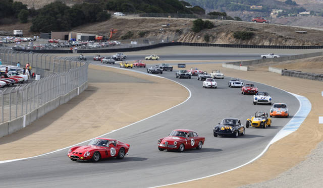 モータースポーツ・リユニオンは、マツダ・ラグナセカ・レースウェイを開場に開催される。先頭を走るのはフェラーリ250GTO