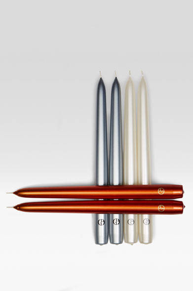 <strong>ARMANI / CASA</strong>　 NEW COLLECTION 2013-2014　キャンドル「GLEE（ギリー）」各4200円<br>ギフトにも最適なハンドメイドのキャンドル