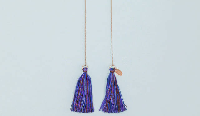 <strong>iichi｜いいち</strong>　「CRAFTS JEWELRY」展　作品「long tassel」 作り手 ciito