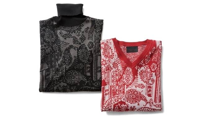 <strong>DIESEL BLACK GOLD｜ホリデーシーズンに最適なコレクション</strong>　（左より）ニット　4万7270円、ニット　4万5150円