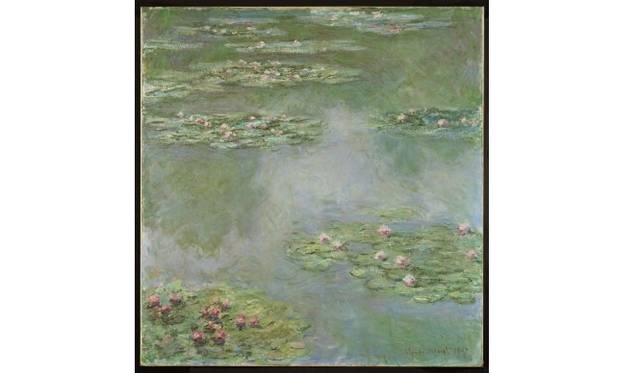 <strong>ART｜国立西洋美術館『モネ、風景をみる眼－19世紀フランス風景画の革新』</strong>　クロード・モネ《睡蓮》1907年　油彩、カンヴァス　ポーラ美術館