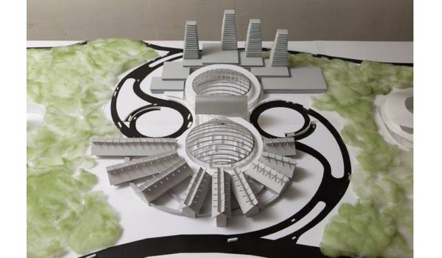 <strong>ART｜『「フクシマ」へ門を開く　－福島第一原発観光地化計画展 2013』</strong>　藤村龍至「ふくしまゲートヴィレッジ模型」(2013)