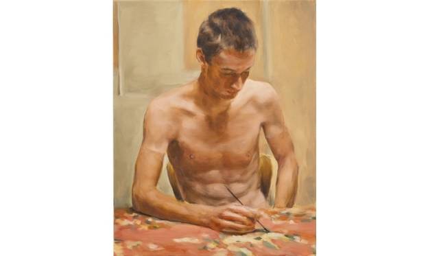 <strong>ART｜原美術館で『ミヒャエル・ボレマンス：アドバンテージ』</strong>　「The Racer」 2012 年、 50 x 40 cm、カンヴァスに油彩 ⒸMichaël BorremansCourtesy Zeno X Gallery Antwerp Photo by Peter Cox 個人蔵