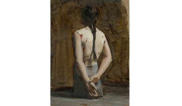 <strong>ART｜原美術館で『ミヒャエル・ボレマンス：アドバンテージ』</strong>　「Automat (3)」 2008 年、 24.4 x 18 cm、板に油彩 ⒸMichaël BorremansCourtesy Zeno X Gallery Antwerp and Gallery Koyanagi Tokyo 国立国際美術館蔵