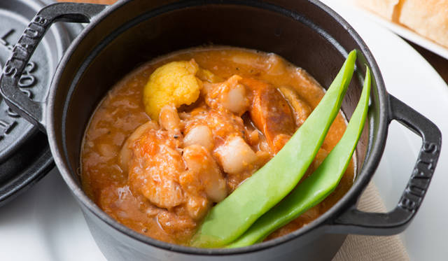 「島豚と白インゲン豆のストーブ煮込み」 2200円