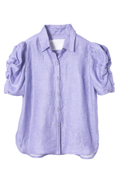 <strong>MYLAN｜スタイリスト 佐々木敬子が新ブランド「マイラン」を立ち上げ</strong><br />リネンブラウス　3万3600円