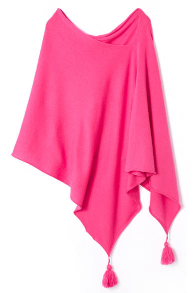 <strong>MYLAN｜スタイリスト 佐々木敬子が新ブランド「マイラン」を立ち上げ</strong><br />カシミヤポンチョ　3万7800円