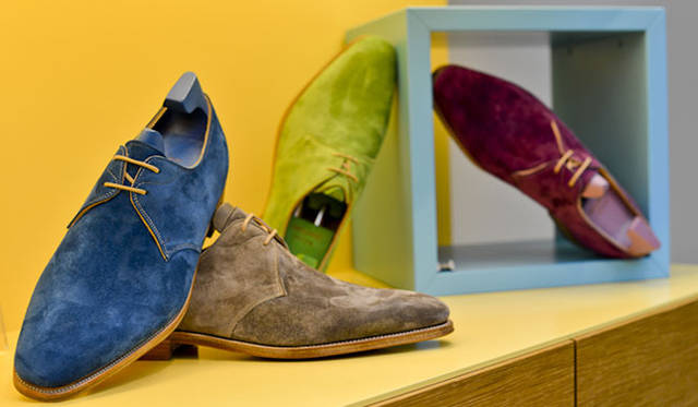 <strong>JOHN LOBB｜ジョンロブ</strong>　「ジョンロブ ジャーミンストリート店」のディスプレイ