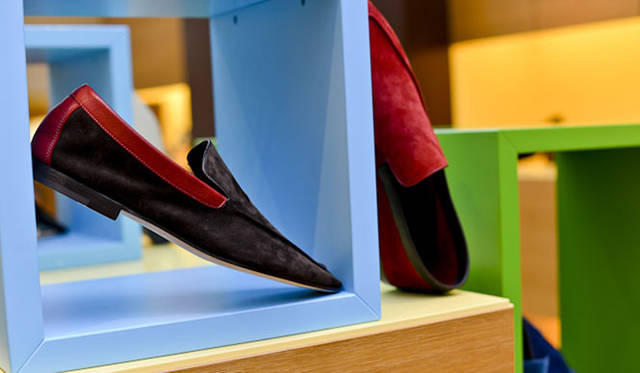 <strong>JOHN LOBB｜ジョンロブ</strong>　「ジョンロブ ジャーミンストリート店」のディスプレイ