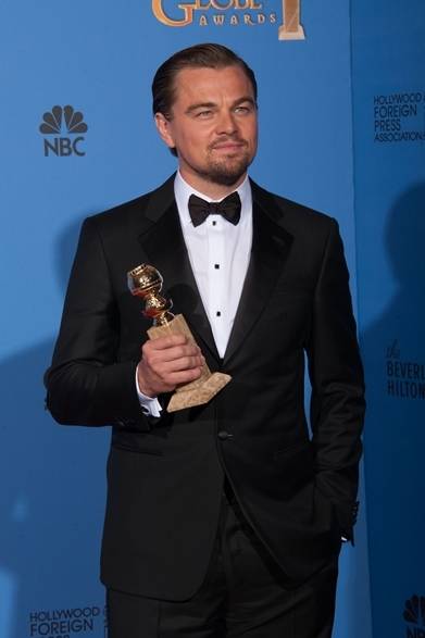 <strong>第71回 ゴールデン・グローブ賞レッドカーペットスナップ</strong>　Leonardo DiCaprio｜レオナルド・ディカプリオ