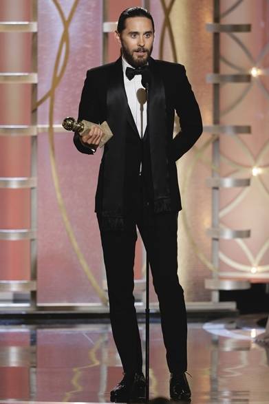 <strong>第71回 ゴールデン・グローブ賞レッドカーペットスナップ</strong>　JARED LETO｜ジャレッド・レト<br />タキシード：サンローラン　COURTESY OF SAINT LAURENT