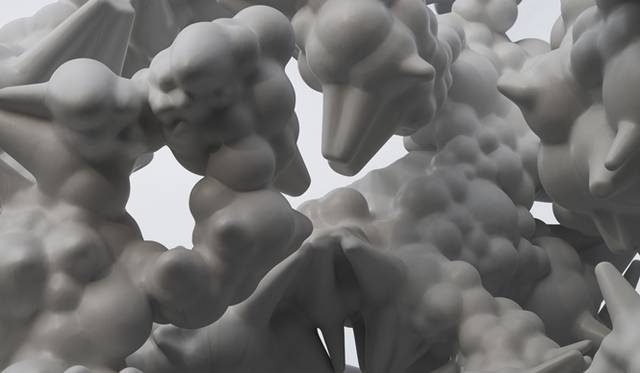 <strong>ART｜表参道のEYE OF GYREで『KOHEI NAWA｜SANDWICH』</strong>　「情報・物質・エネルギー」をテーマにした野外彫刻「Manifold」完成までの一部始終の記録