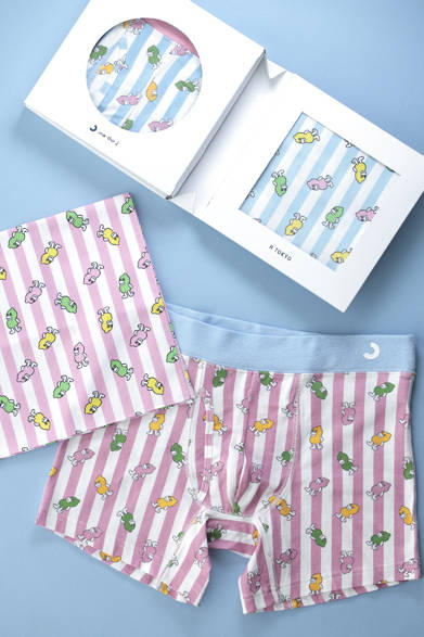 「one third」×「H TOKYO」コラボのボクサーパンツとハンカチをセットで購入の方にはオリジナルギフトボックスプレゼント