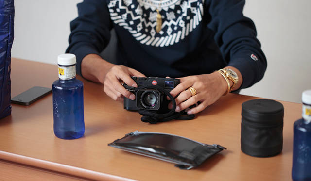 石川氏が愛用するライカMシリーズのデジタルカメラ「M」。レンズは10本程度所有しているという
