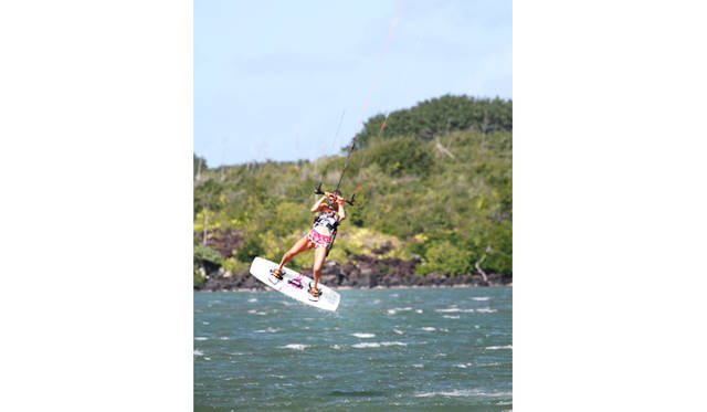 プロのカイト・サーファーも多数滞在している