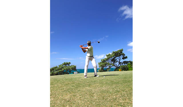 目の前は海という絶景に面した「ワン＆オンリー・ル・サンジュラン」のゴルフコース