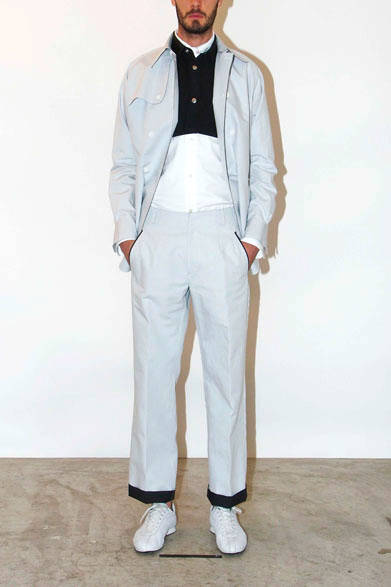 Trench Coat - Type:Shirt 2万8500円、Dolman Sleeve Shirt - any time 1万1000円、B.D Shirt with No Ribbon 2万円、Bonding Trousers 2万4000円