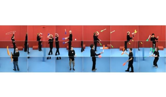 <strong>ART｜『恵比寿映像祭』を東京都写真美術館で開催</strong>　デイヴィッド・ホックニー《ジャグラーズ、2012年6月24日》2012　©David Hockney