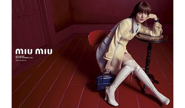 <strong>MIU MIU｜ミュウミュウ</strong>　ハリウッドで活躍する新進気鋭の女優たちが華やかに競演！<br /><br />ベラ・ヒースコート　Courtesy of Miu Miu 
