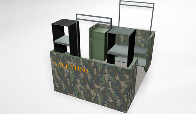 <strong>VALENTINO｜ヴァレンティノ</strong><br />ポップアップストア会場イメージ図