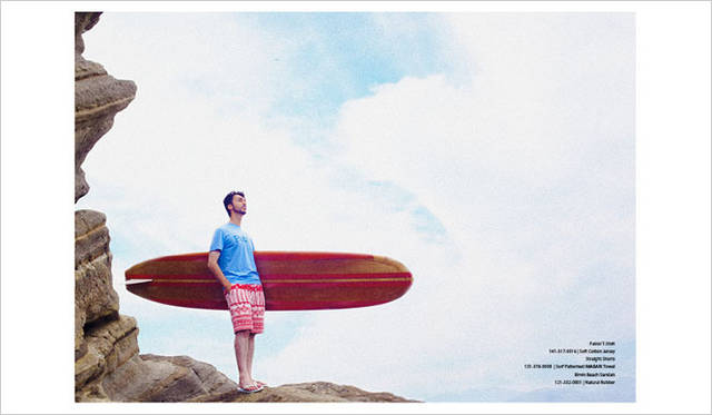 Patrol T-Shirt 6300円、Straight Shorts 2万2050円、Birvin Beach Sandals 2940円