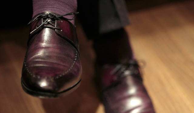 「靴だけはきちんとしたものを履くようにしている」という石井真己登さんの相棒は、パリ発祥の「ベルルッティ」