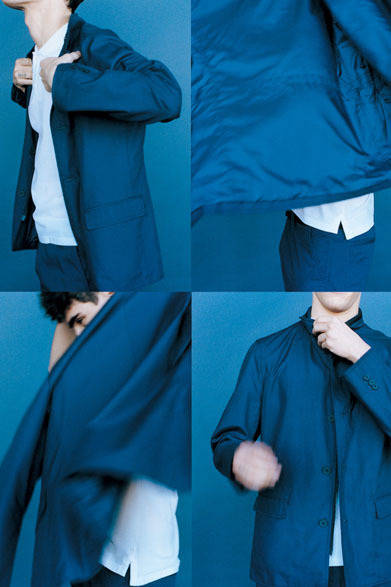 ブルゾン7万4000円、ポロシャツ1万6000円、パンツ2万3000円（すべて税抜価格）