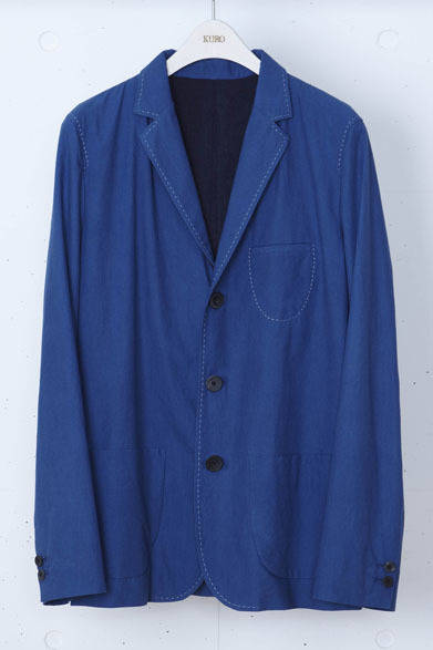 faded indigo typewriter jacket 4万7250円
