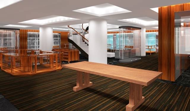 <strong>Paul Stuart｜ポール・スチュアート 青山店が3月にリニューアルオープン</strong>　店内の什器は鉄と南洋材をふんだんに使用している