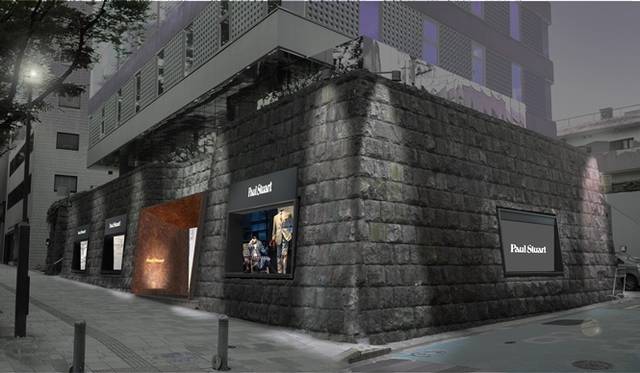 <strong>Paul Stuart｜ポール・スチュアート 青山店が3月にリニューアルオープン</strong>　夜には石垣のライトアップで幻想的な雰囲気に