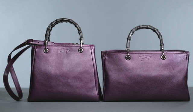 バッグ「バンブーショッパー」 左から 15万9000円[W28×H22×D12cm]、18万4800円[W34×H21×D15cm]