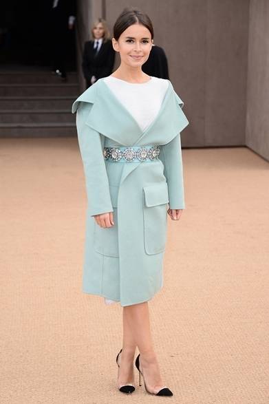 <strong>2014年秋冬コレクション会場スナップ</strong>　Miroslava Duma ｜ミロスラヴァ・ドュ　（バーバリー プローサムの会場にて・ロンドン）