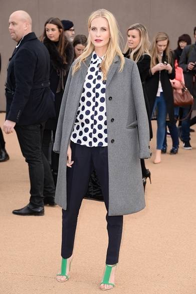 <strong>2014年秋冬コレクション会場スナップ</strong>　Poppy Delevingne｜ポピー・デルヴィーニュ　（バーバリー プローサムの会場にて・ロンドン）