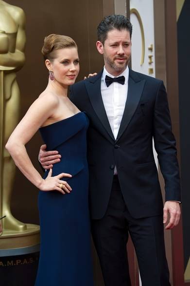 <strong>第86回 アカデミー賞レッドカーペットスナップ</strong>　Amy Adams & Darren Le Gallo｜エイミー・アダムス＆ダレン・ル・ギャロ<br />ドレス：Gucci Première
